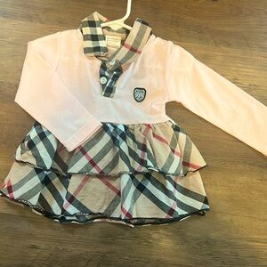 New baby plaid check dress ❤️